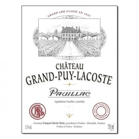mister temperamentet Machu Picchu Regnskab 1996 Chateau Grand Puy Lacoste Pauillac - The Wine Cellarage